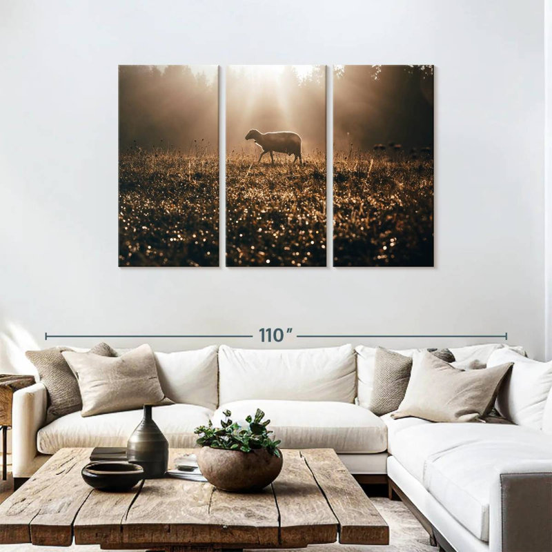 Brampt Lost Sheep, 48" H x 74" W