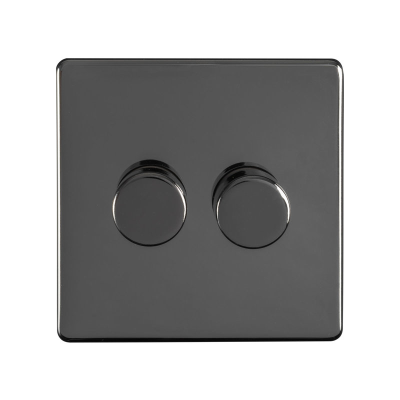 Wall Mounted Dimmer, Black Nickel