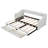 Twin XL to King Size Upholstered Daybed with Two Drawers, Beige-1145162024