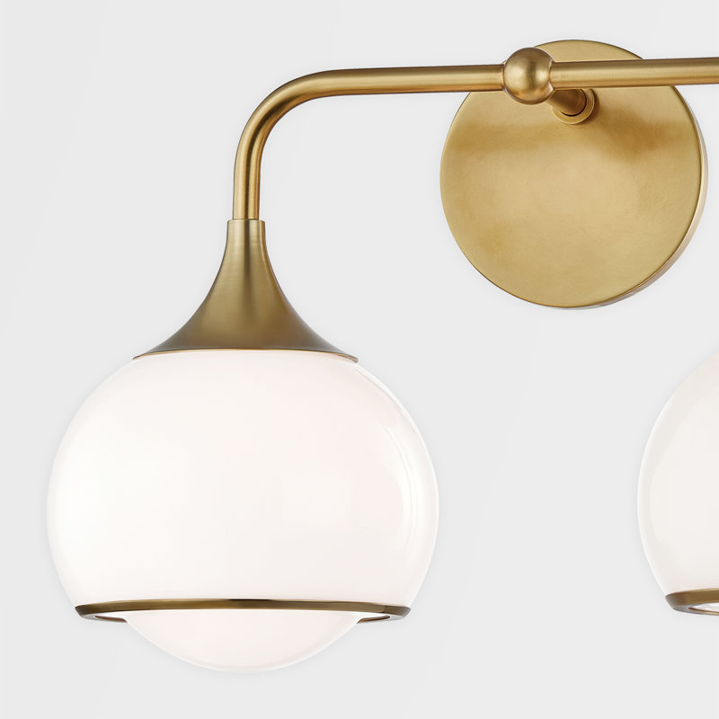 Reese Vanity Light, Aged Brass, 2