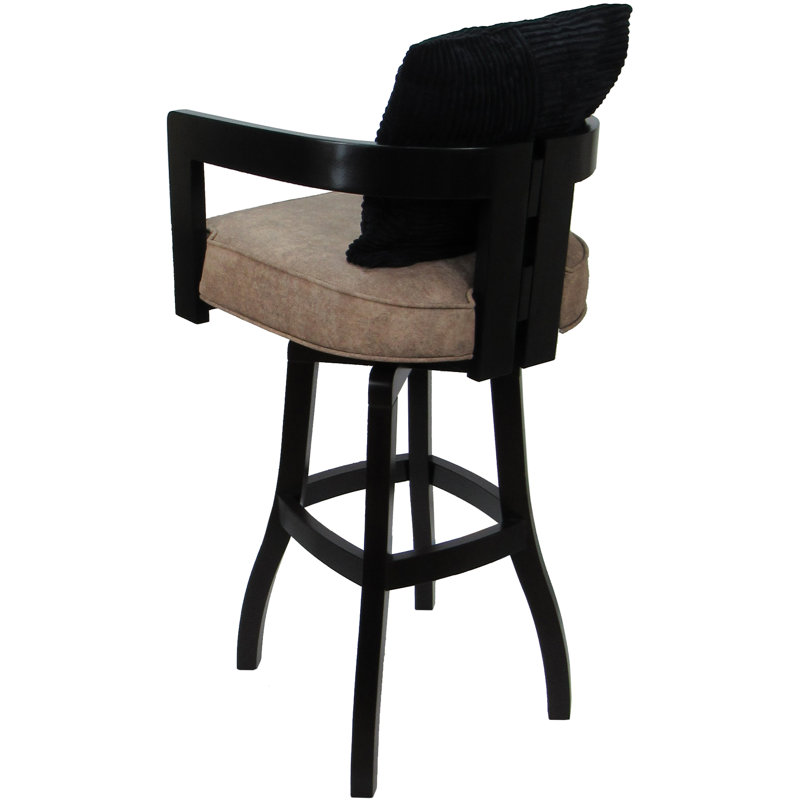 Tabouret de bar Megill, Black, Sand, Bar Stool (30" Seat Height)