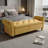 63" Bed Bench Yellow Fabric-1810784929