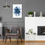  «Blue Geometric Abstract 2» par Wild Apple Portfolio, art mural en verre, 16 po x 24 po-1140802142