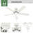 44" Swanson ENERGY STAR® 5-Blade Standard Ceiling Fan with Pull Chain and LED Light Kit Included-95545283-95545285