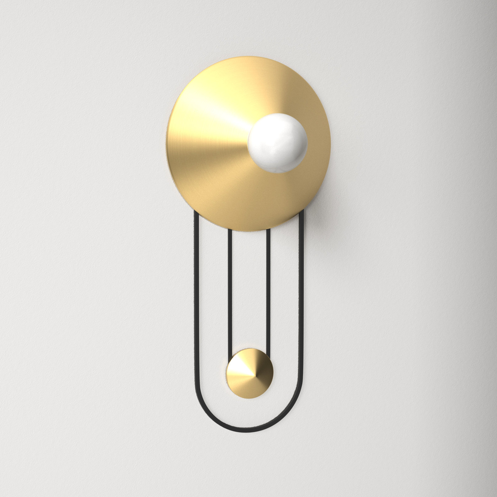 Rury Single Light Steel Dimmable Flush Mounted