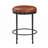 Faux Leather Backless Counter Height Stool