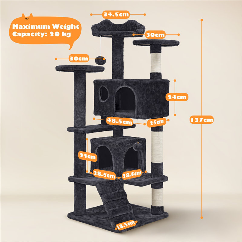 Multilevel  Cat Tree, Black