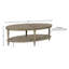 Table basse, ovale avec tablette