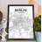 Berlin City Map - Unframed Graphic Art-31736271