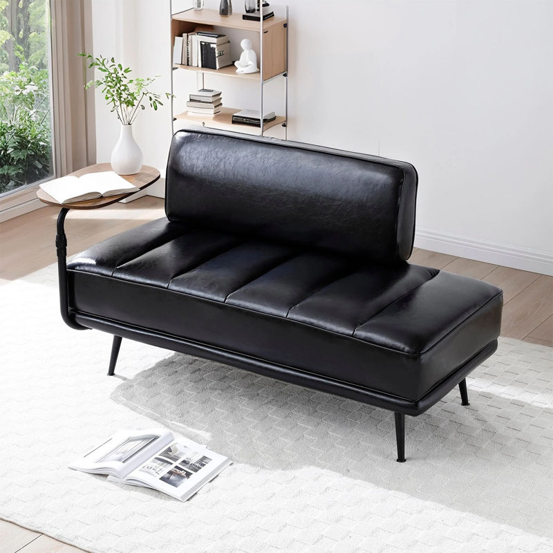 Banc rembourré 55 po, Noir