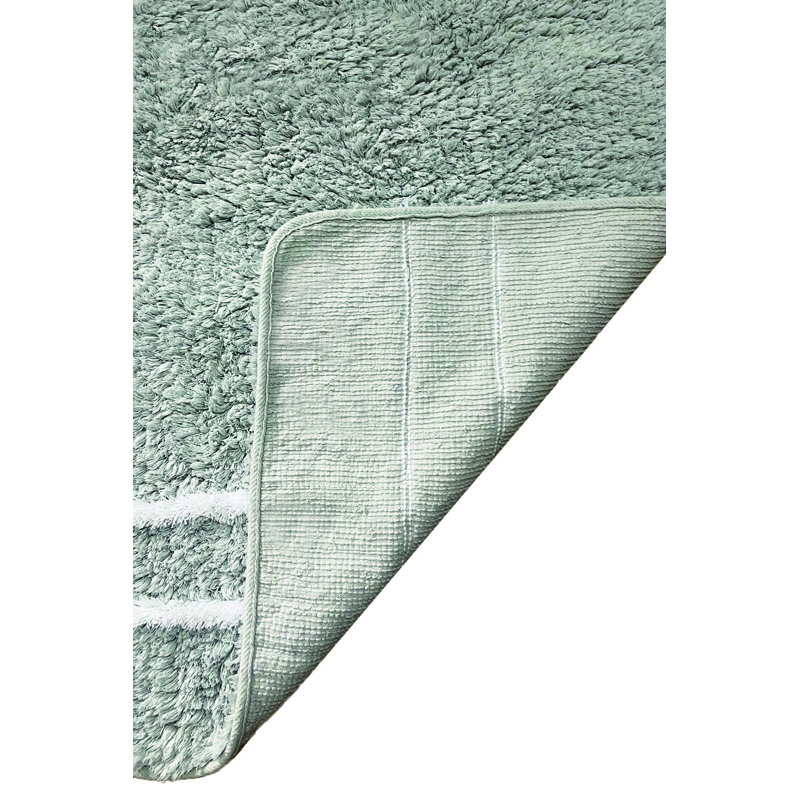 Ensemble de tapis de bain, Vert/blanc