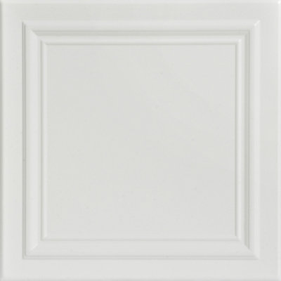 Carreau de plafond en polystyrène à collage 1,6 pi x 1,6 pi Line Art