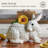 Fitz And Floyd Sunflower Rabbits Cookie Jar