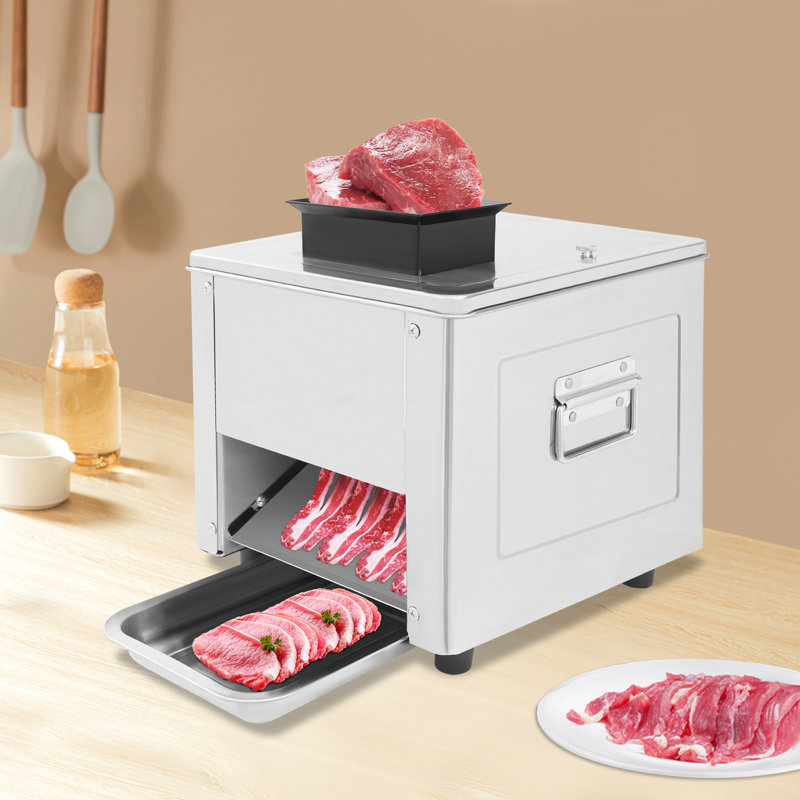 Machine à découper la viande électrique trancheuse à viande en acier inoxydable déchiquetée 110V