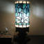 Petite petite lampe de table Tiffany perle crème style perle de verre 4 x 10 pouces-106916021