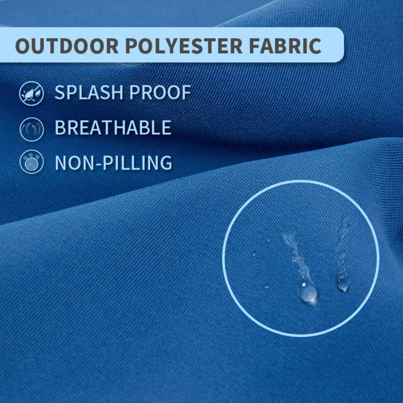Outdoor Bench Seat Cushion, Blue, 36" W x 14" D