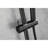 59-Inch Hose Handheld Shower With Adjustable Height And 28-Inch Slide Bar In Dark Matte Hose, Bar, Black