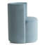 Chaises d'appoint tonneau en velours avec roulettes-406038459