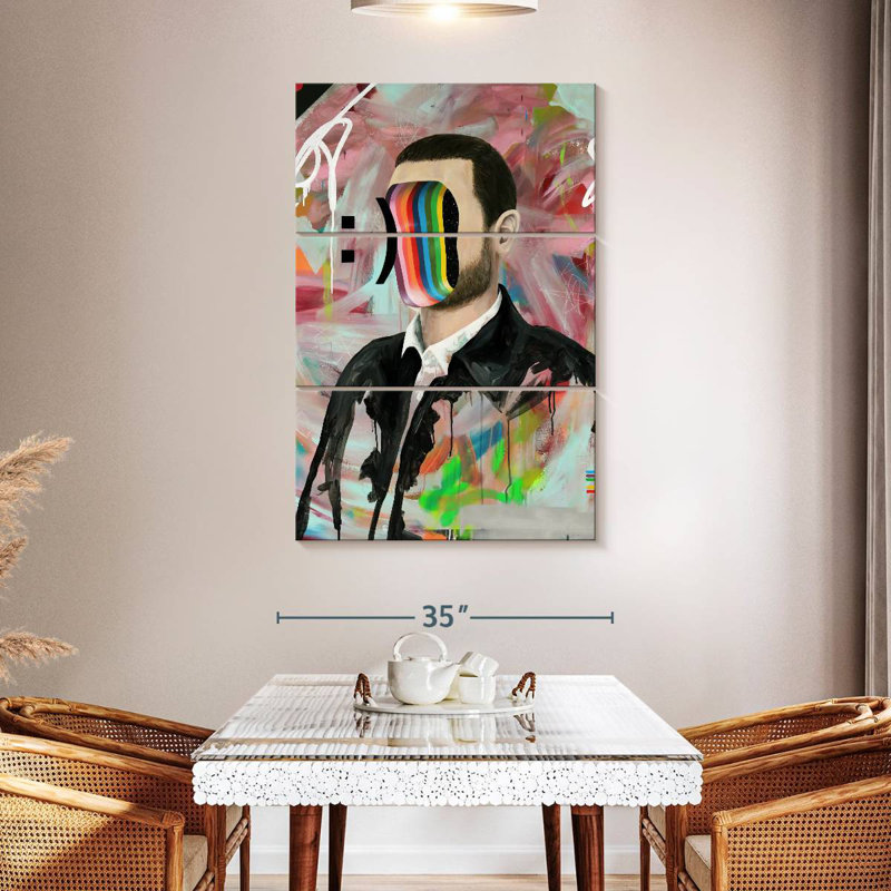Leisha Smiley Face, 50" H x 32" W
