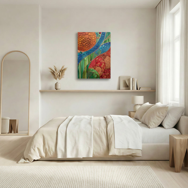 «Gallery Wrap», art mural sur toile pour le salon, la chambre à coucher, le bureau ou le vestibule - décoration murale décorative avec motif abstrait
