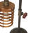 Mosche Industrial Metal Table Lamp with Caged Shade and Valve Accent - Vintage-Inspired, Rustic, Decorative, Steampunk-Style Desk Lamp for Home or Office Lighting