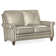 Reddish Leather Loveseat