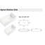 Évier en céramique blanc pour ferme 36 po - rayure design, teinté