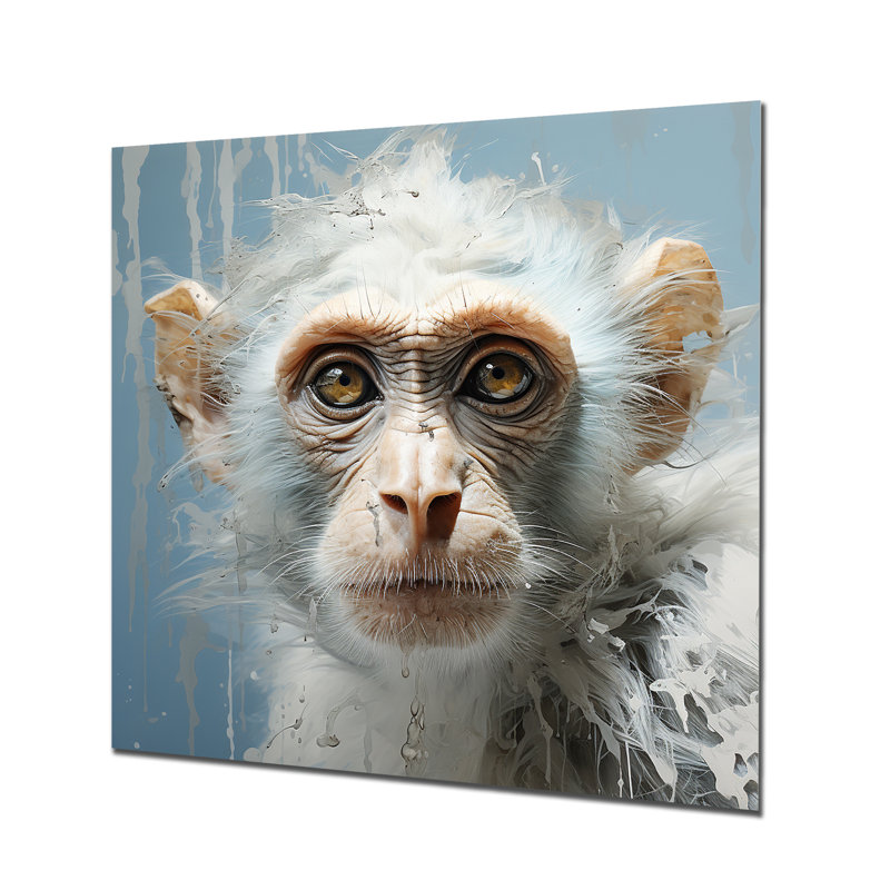 Art mural en métal blanc, H 16 po x l 16 po