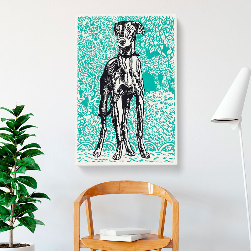 Greyhound Vol.3 by Moriz Jung - Wrapped Canvas, 76cm H x 50cm W x 3cm D