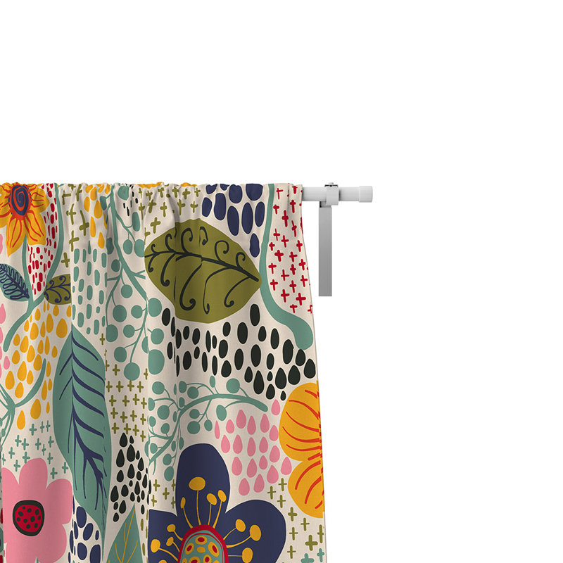 Semi Sheer Curtain Pair, 56" W x 78" L