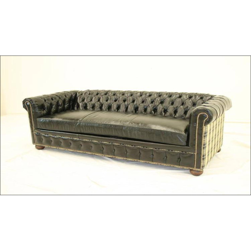 Leather Sleeper Sofa, Africa Antique Red, Brushy Bayou, Old Gold E