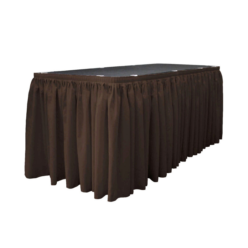 Table Skirt, Brown, 204" L x 29" W