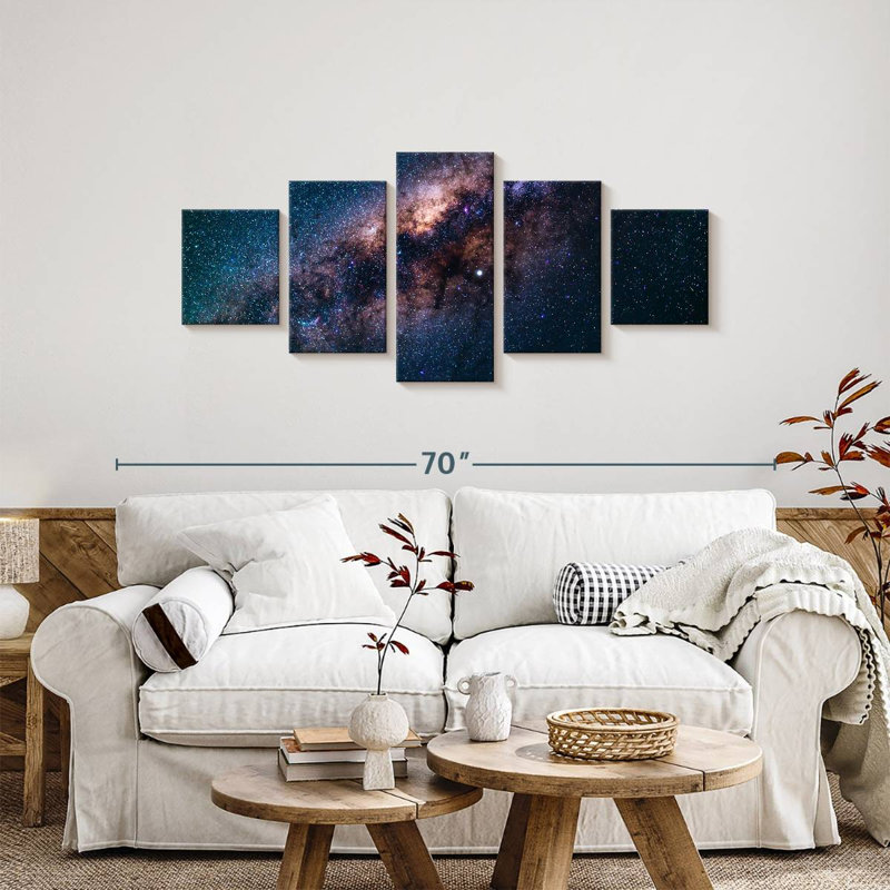 'Stars In Milky Way, 24" H x 55" W
