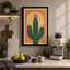 Saguaro at Sunrise Retro - Wrapped Canvas-1781982131-1781982133