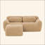 Canapé en forme de L sans os, tissu moelleux moelleux et moelleux, avec éponge haute densité 32D, sans assemblage requis, conception ergonomique inférieure antidérapante, avec coussins décoratifs, convient aux chambres à coucher-121227226