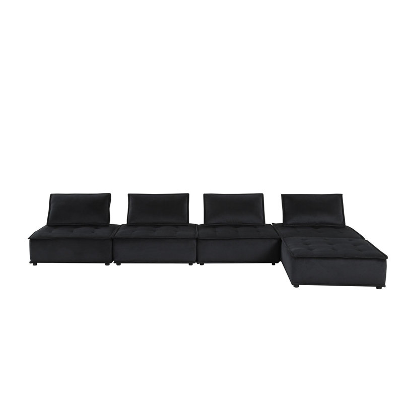 Velvet 5 Pc Sectional Sofa