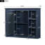 Armoire de salle de bain bleue-130803415