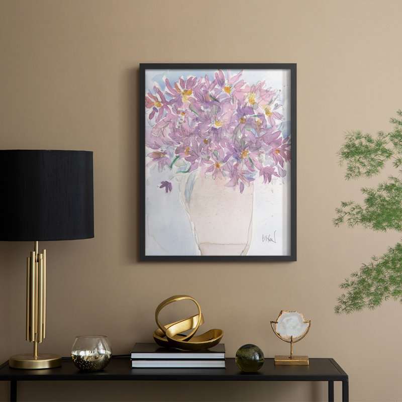 Felicia Amelloites I Framed Print - Solid Wood, H 30 po x l 24 po, Noir, noir, noir, noir