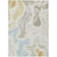 Tapis abstrait lavable à la machine intérieur / extérieur ACN2852-1177355250-1177355248