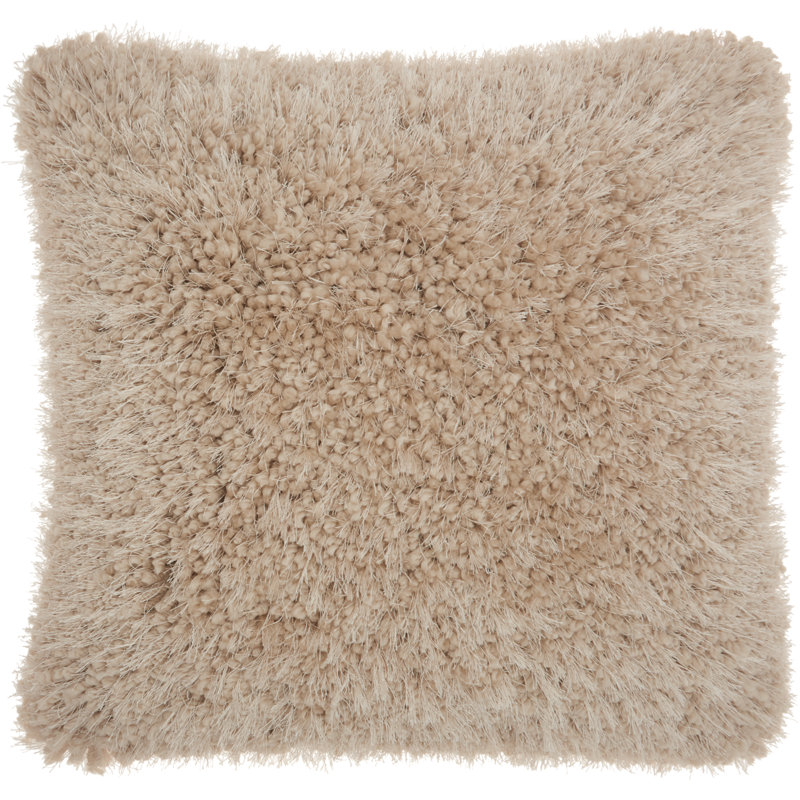 Housse de coussin carré et insert, 20 po X 20 po, Beige, Carré