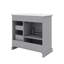 Meuble-lavabo élégant 36 po avec lavabo, meuble-lavabo en céramique 36 po, 2 tiroirs pratiques et charnières à fermeture en douceur, conception à une porte
