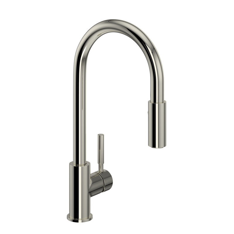Lux™ Pull-Down Single Handle Kitchen Faucet with Accessories, Polished Nickel