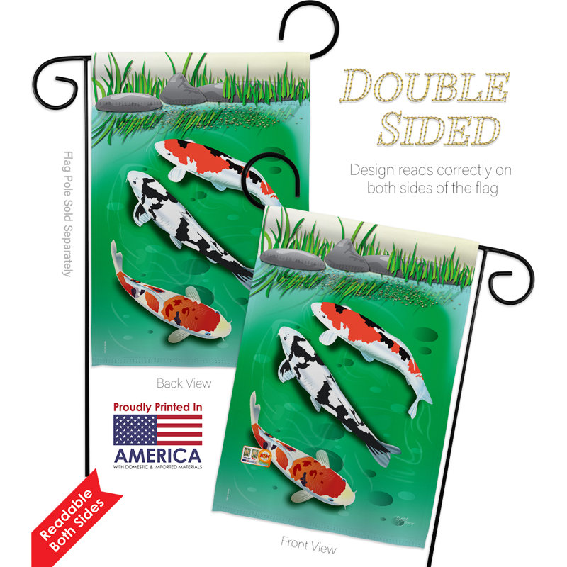 Coussin décoratif en polyester 2 faces 19 x 13 po koi-impressions Ensemble de drapeaux