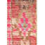 Tapis de couloir rose en laine de conception unique 5 pi 10 po x 12 pi 6 po Moroccan Rugs