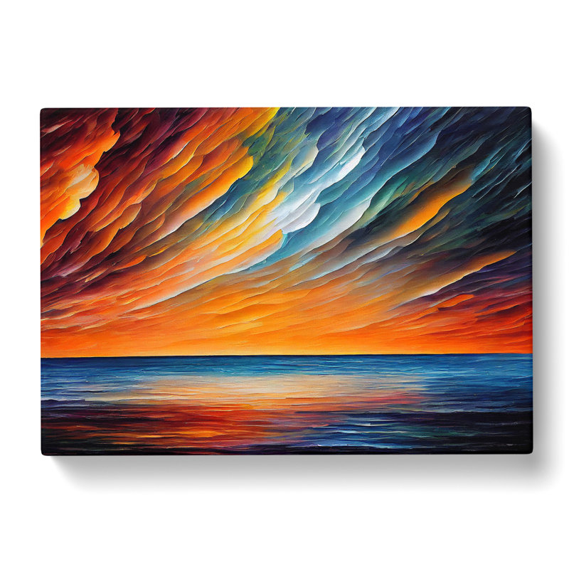 Ocean Clouds Vol.1 Abstract - Wrapped Canvas, 35cm H x 50cm W x 3cm D