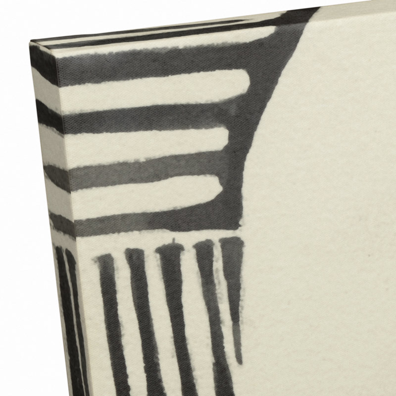 Neutre lignes abstraites - peinture, Toile tendue, H 30 po x l 20 po x P 1,25 po