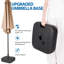  Base de parasol de patio 4 lb, base de parasol remplissable pour jardin, cour ou terrasse, noir