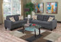 Blue Grey Polyester Blend