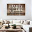 «Family Life Quote Typographie», reproduction sur toile-2076436911