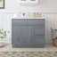 Armoire de salle de bain autoportante 36 po avec 1 porte et 2 tiroirs, sans comptoir, prête à assembler Colton-95216800